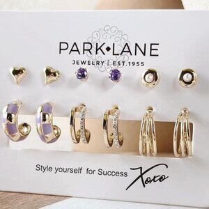 Boutique Bundle Earrings Purple Lavender and Gold